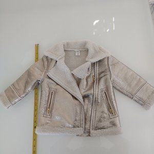 COPY - Baby Gap gold shearling winter jacket 2t